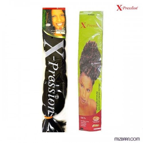 X-Pression Premium Kanekalon Synthetic Ultra Braid 82"