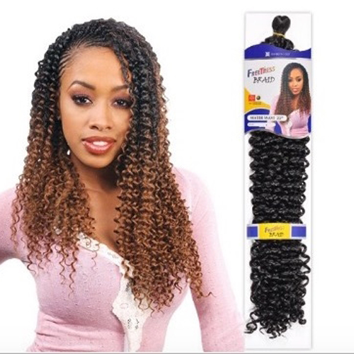 FreeTress Synthetic Hair Crochet Braids Water Wave 22"
