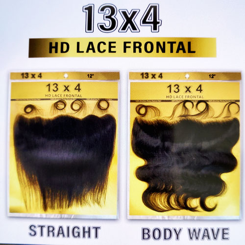 13x4 HD Lace Frontal STRAIGHT BODY WAVE 14"