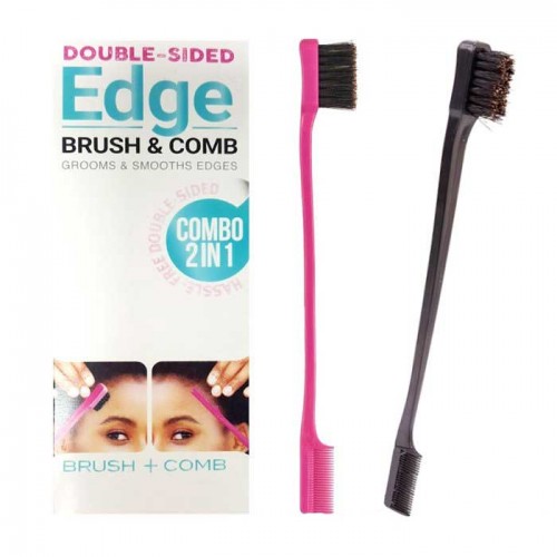 Double Sided Edge Brush Comb Assort EDGE01