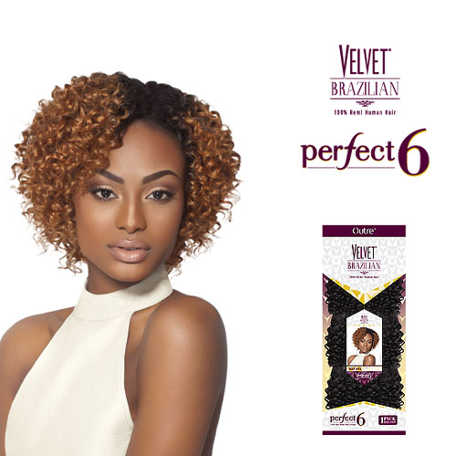 Outre Velvet Brazilian 100% Remi Human Hair Perfect 6 - DEEP 6 Pcs